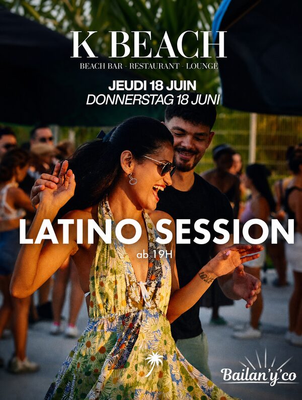 Affiche Latino Session Bachata Salsa au K-Beach à Kehl
