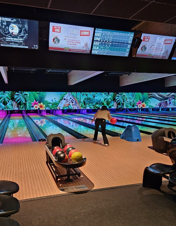 Pistes colorées du Bowling de l’Orangerie à Strasbourg